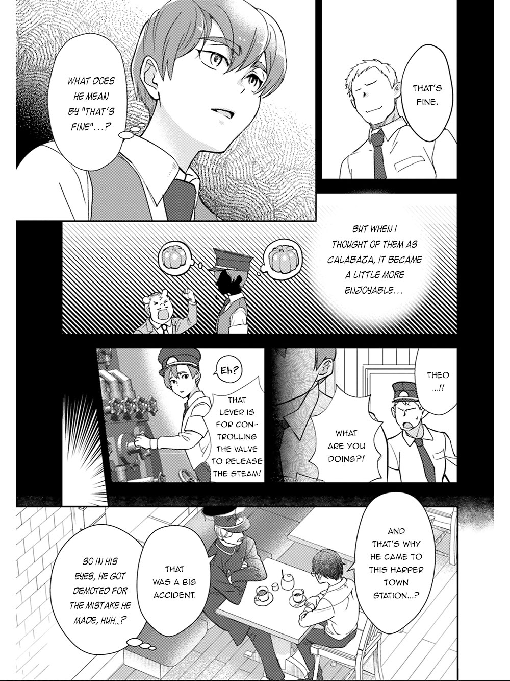 Isekai Ekisha no Kissaten Chapter 19 page 16 - Chapter 19: The New Train Station's Employee & The Sweet Pumpkin