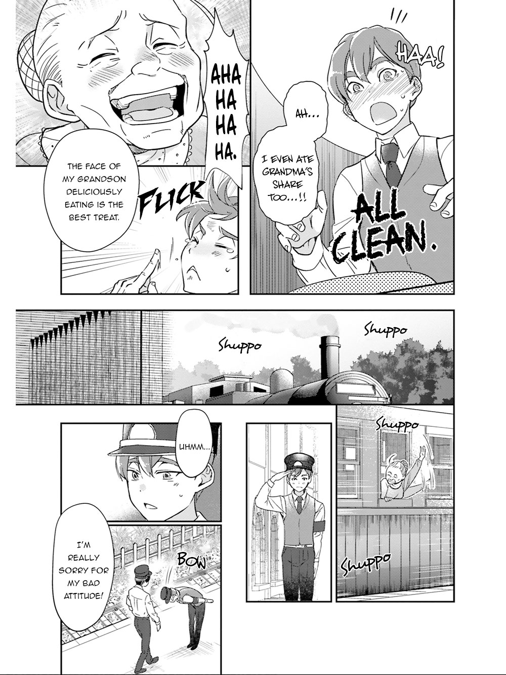 Isekai Ekisha no Kissaten Chapter 19 page 28 - Chapter 19: The New Train Station's Employee & The Sweet Pumpkin