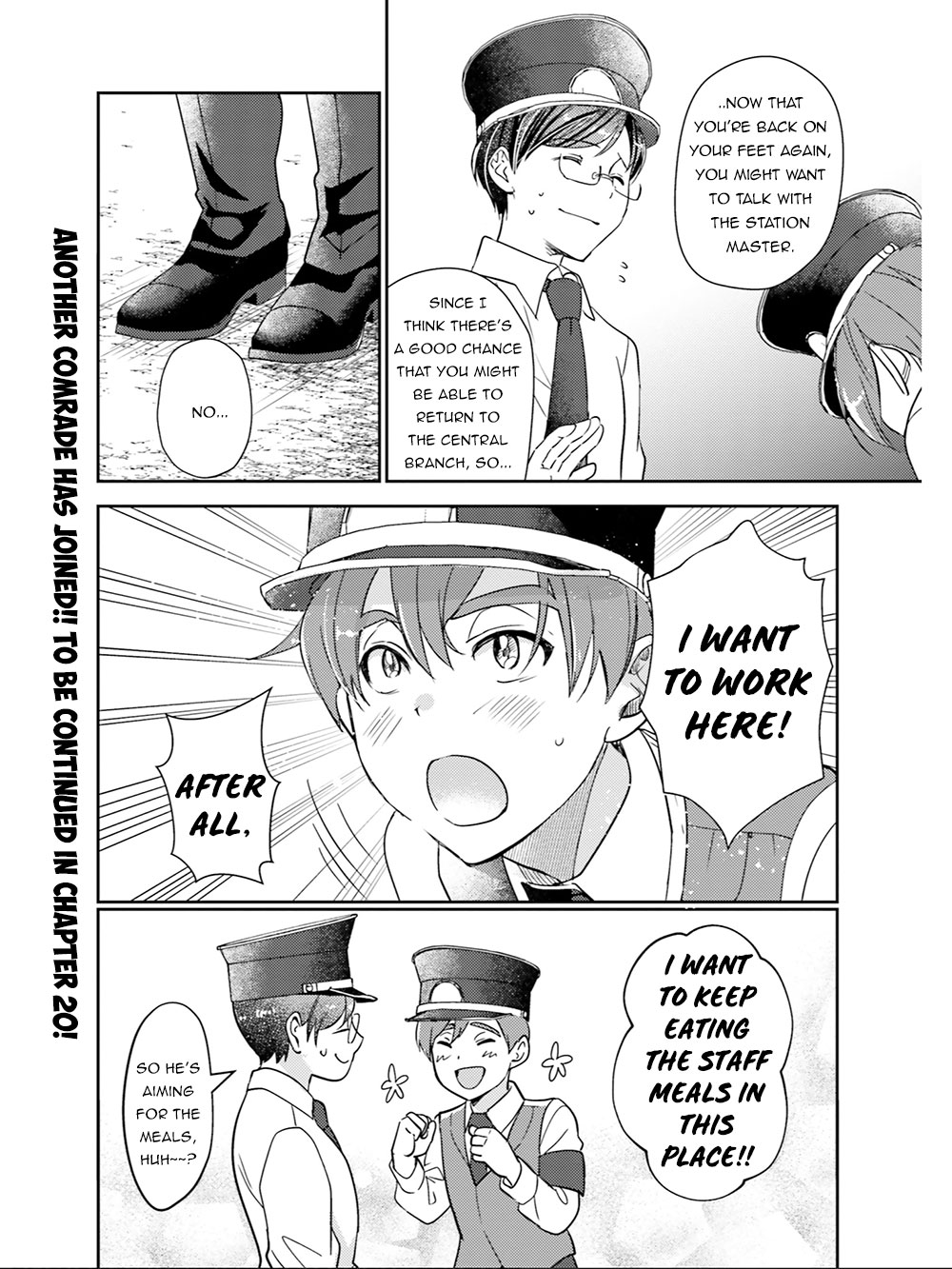 Isekai Ekisha no Kissaten Chapter 19 page 29 - Chapter 19: The New Train Station's Employee & The Sweet Pumpkin