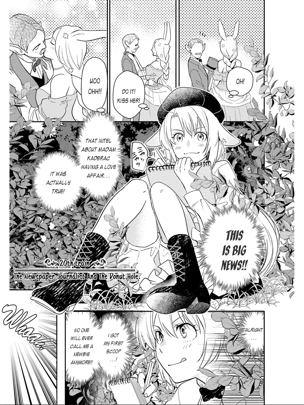 Isekai Ekisha no Kissaten Chapter 20 page 2 - Chapter 20: The Newspaper Journalist & The Donut Hole