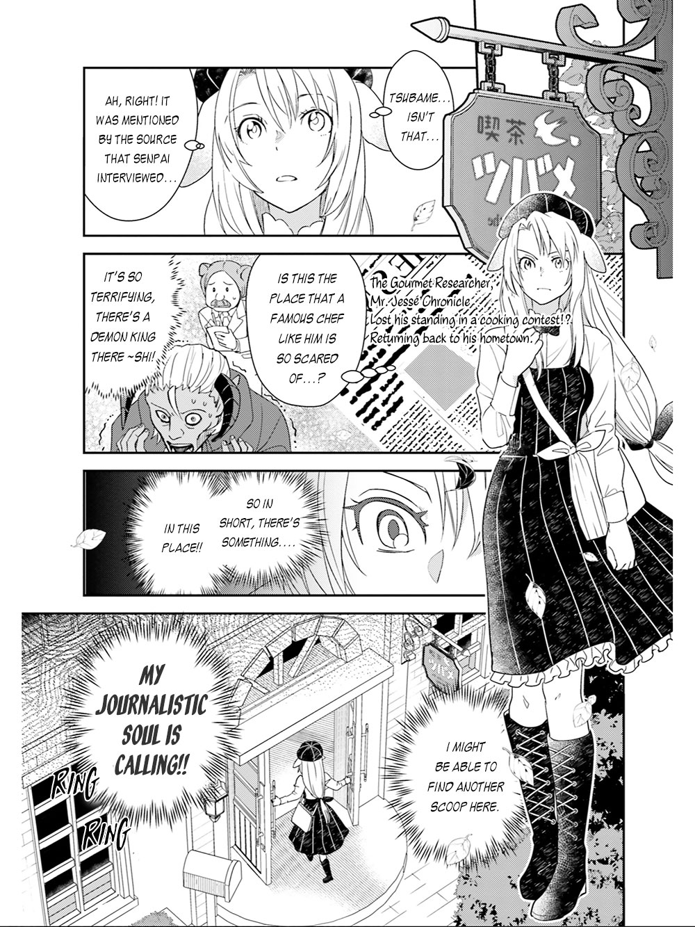 Isekai Ekisha no Kissaten Chapter 20 page 6 - Chapter 20: The Newspaper Journalist & The Donut Hole