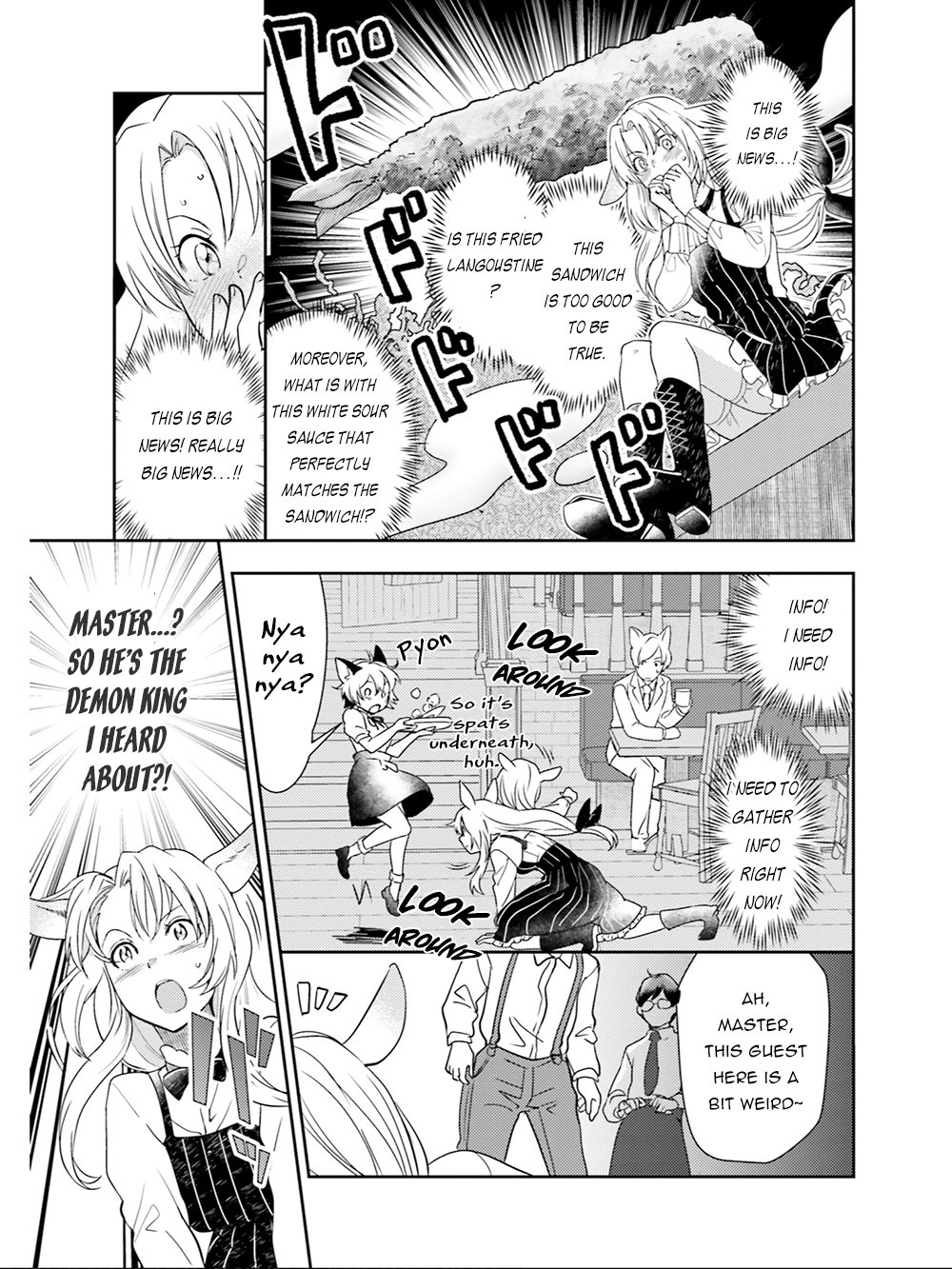 Isekai Ekisha no Kissaten Chapter 20 page 8 - Chapter 20: The Newspaper Journalist & The Donut Hole