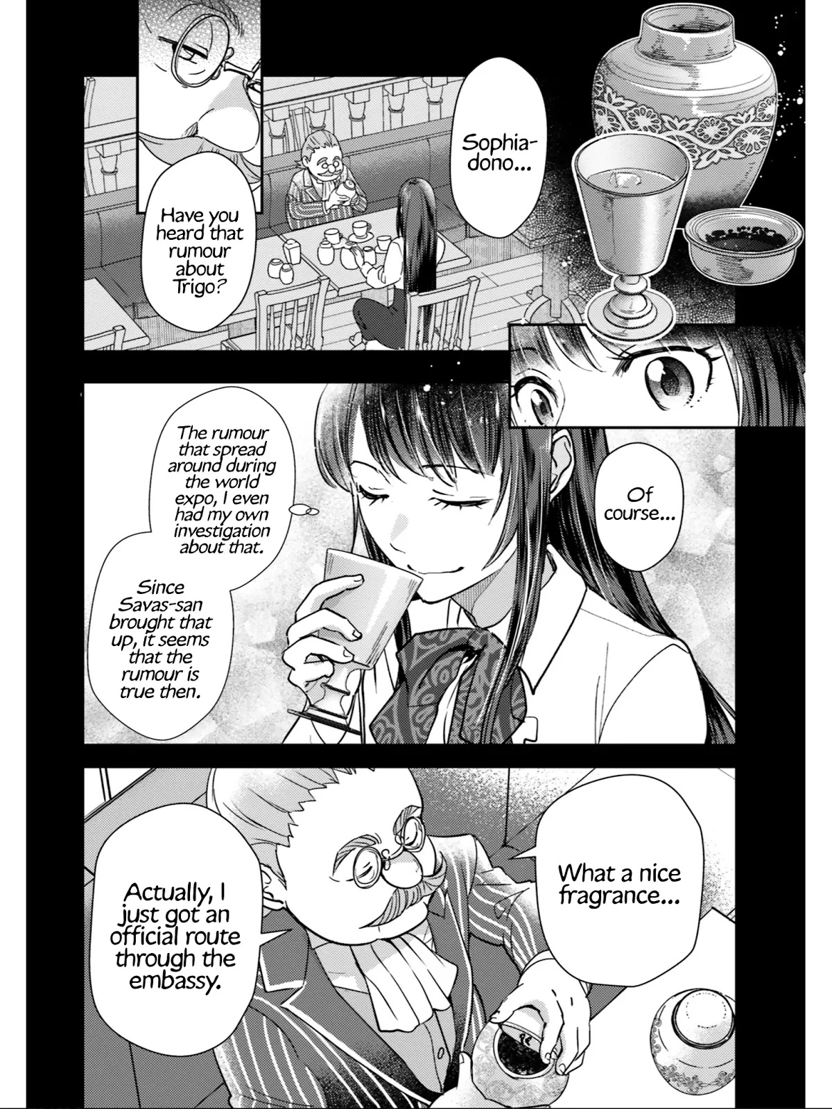 Isekai Ekisha no Kissaten Chapter 21 page 11 - Chapter 21: Formidable Negotiation Opponent & The Lasagna of Peace