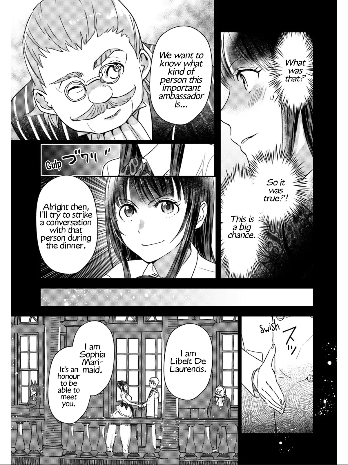 Isekai Ekisha no Kissaten Chapter 21 page 12 - Chapter 21: Formidable Negotiation Opponent & The Lasagna of Peace