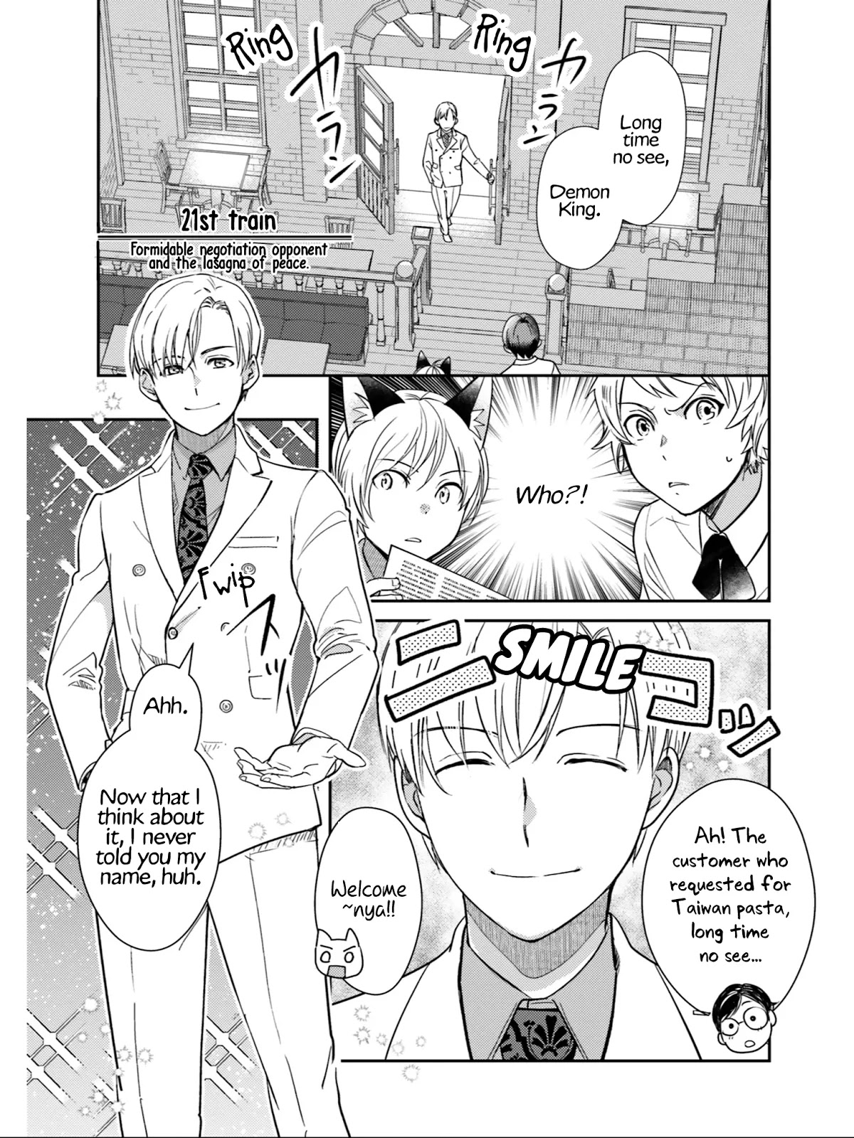 Isekai Ekisha no Kissaten Chapter 21 page 2 - Chapter 21: Formidable Negotiation Opponent & The Lasagna of Peace