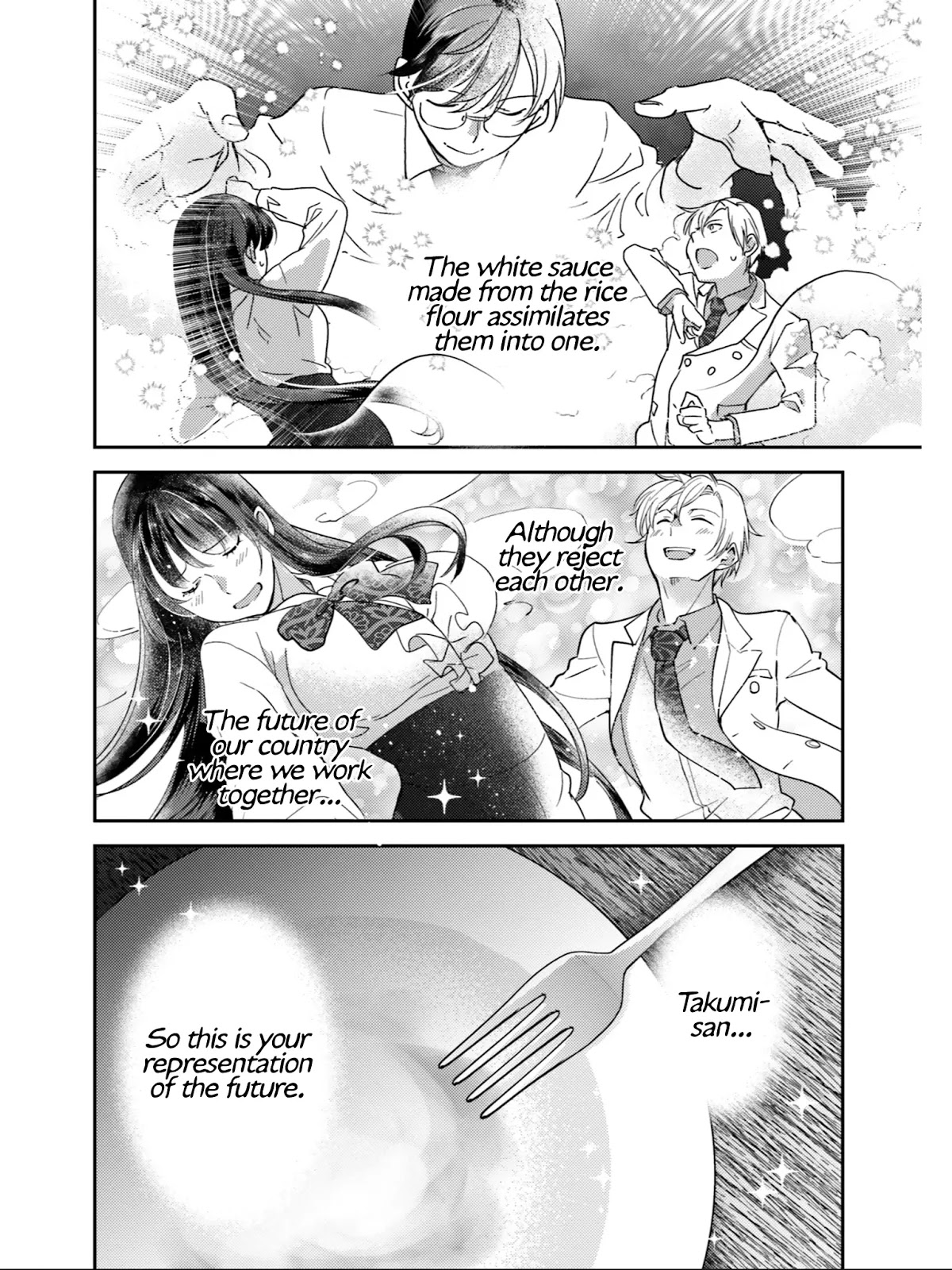 Isekai Ekisha no Kissaten Chapter 21 page 27 - Chapter 21: Formidable Negotiation Opponent & The Lasagna of Peace