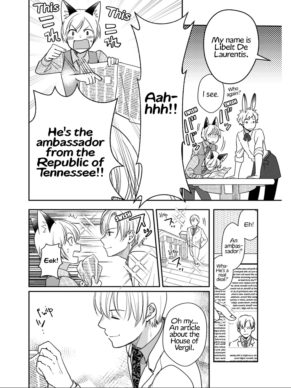 Isekai Ekisha no Kissaten Chapter 21 page 3 - Chapter 21: Formidable Negotiation Opponent & The Lasagna of Peace