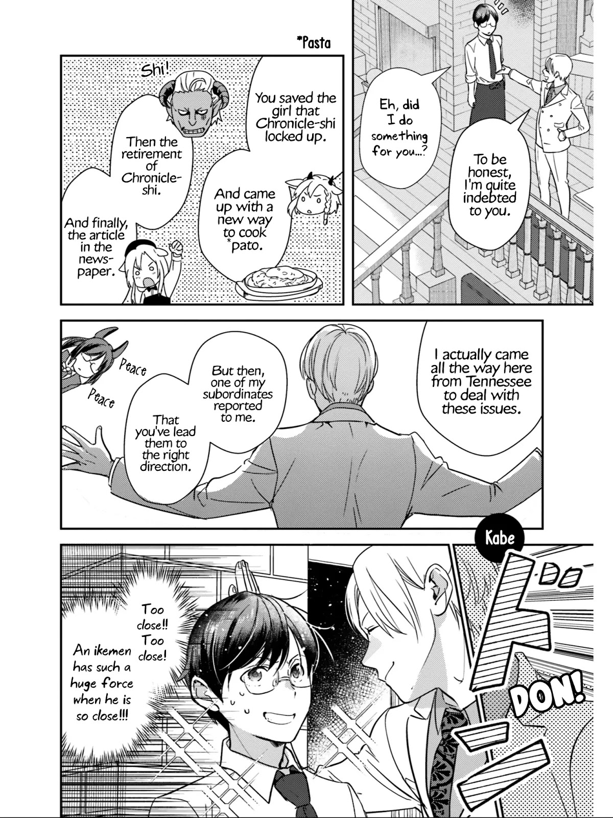 Isekai Ekisha no Kissaten Chapter 21 page 5 - Chapter 21: Formidable Negotiation Opponent & The Lasagna of Peace