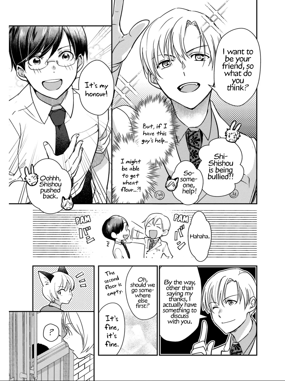 Isekai Ekisha no Kissaten Chapter 21 page 6 - Chapter 21: Formidable Negotiation Opponent & The Lasagna of Peace