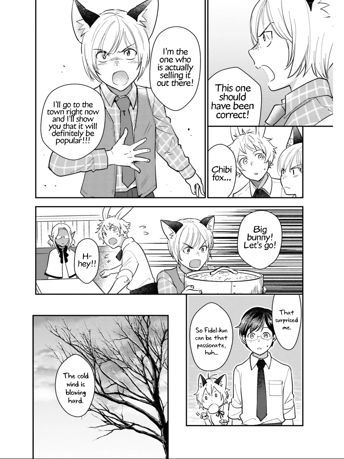 Isekai Ekisha no Kissaten Chapter 23 page 13 - Chapter 23: Steaming Friendship & Queso Curry Bun
