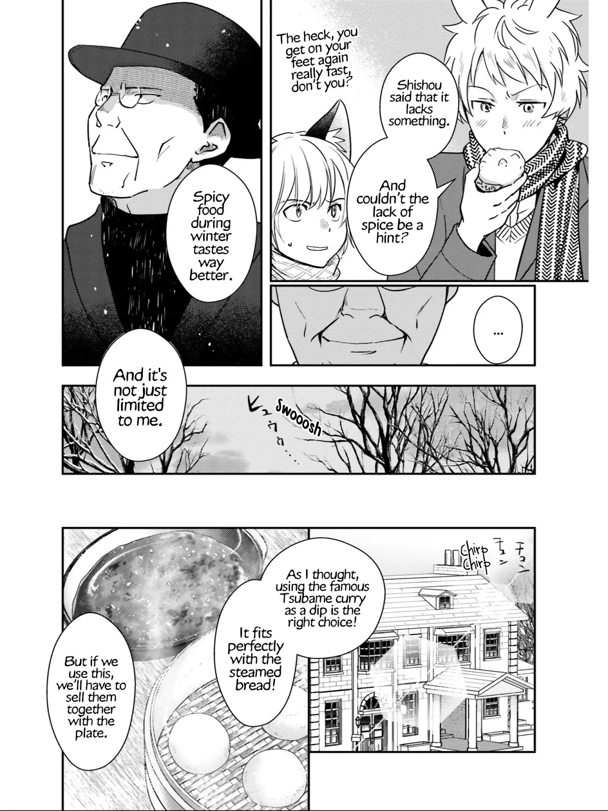 Isekai Ekisha no Kissaten Chapter 23 page 19 - Chapter 23: Steaming Friendship & Queso Curry Bun