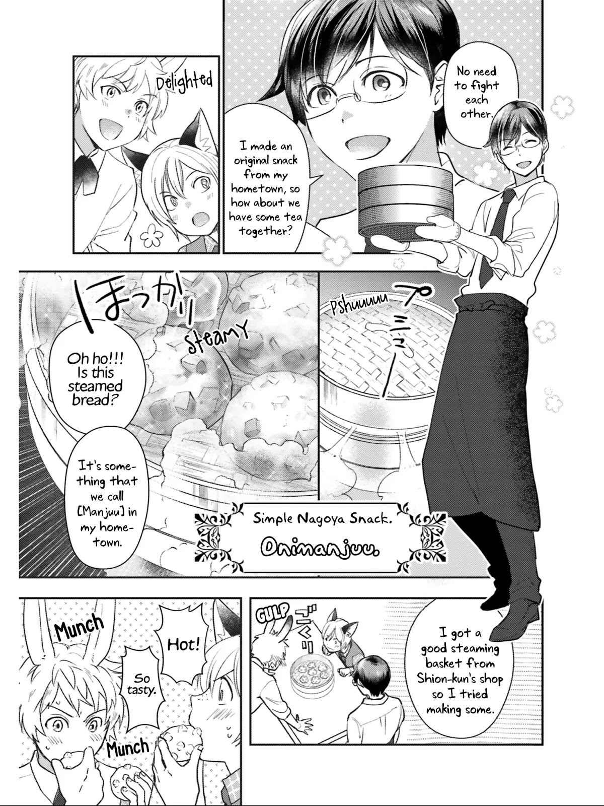 Isekai Ekisha no Kissaten Chapter 23 page 8 - Chapter 23: Steaming Friendship & Queso Curry Bun