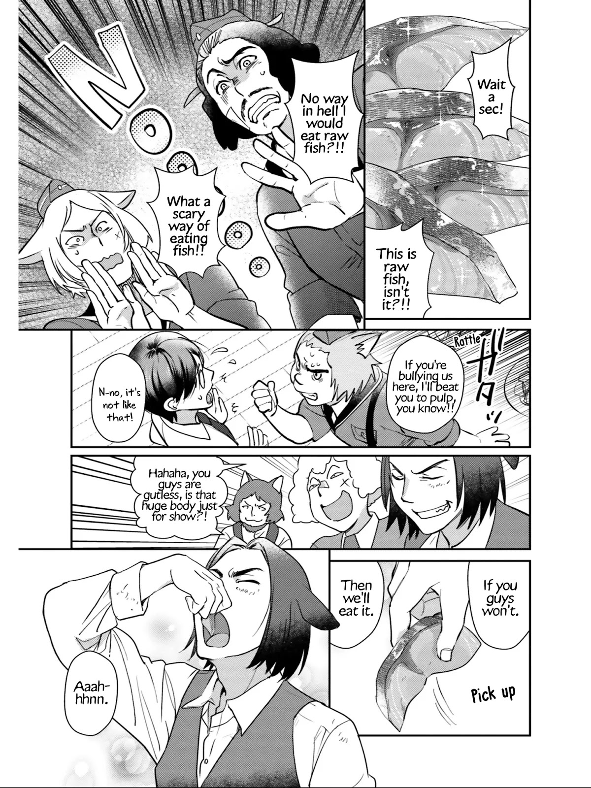 Isekai Ekisha no Kissaten Chapter 25 page 16 - Chapter 25: Rowdy People & Minced Food