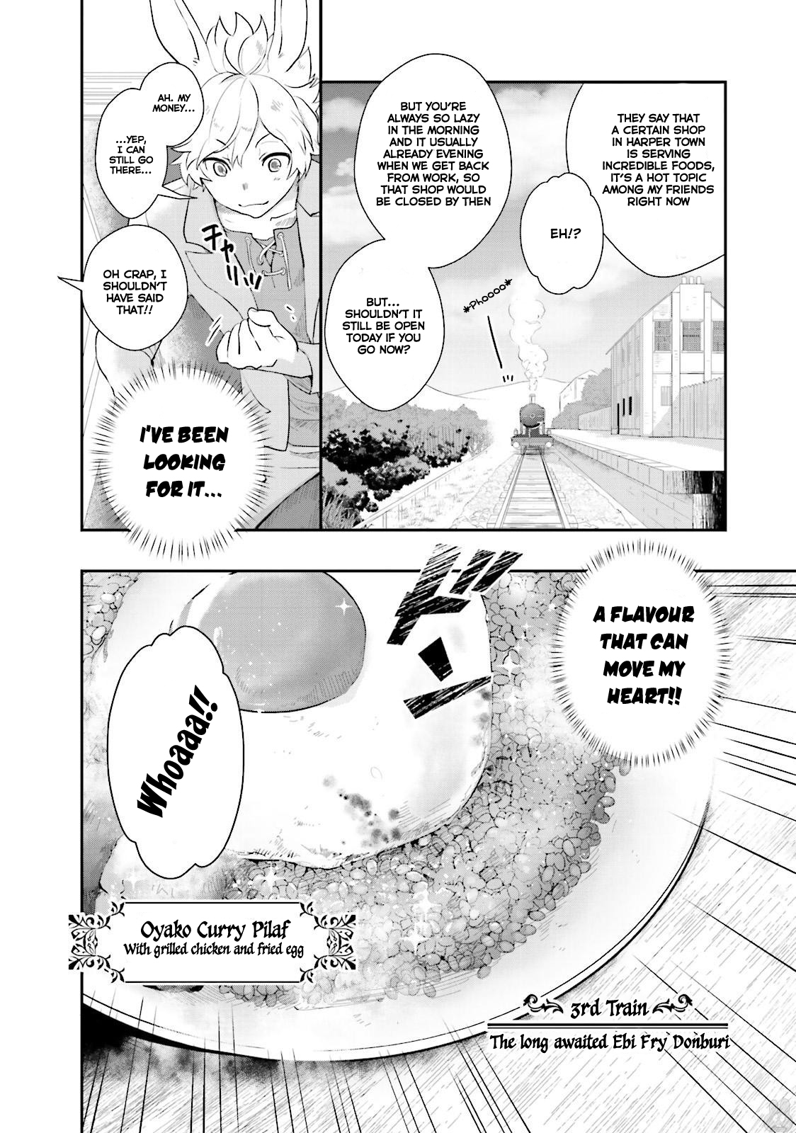 Isekai Ekisha no Kissaten Chapter 3 page 3 - Chapter 3: The long awaited Ebi Fry Donburi