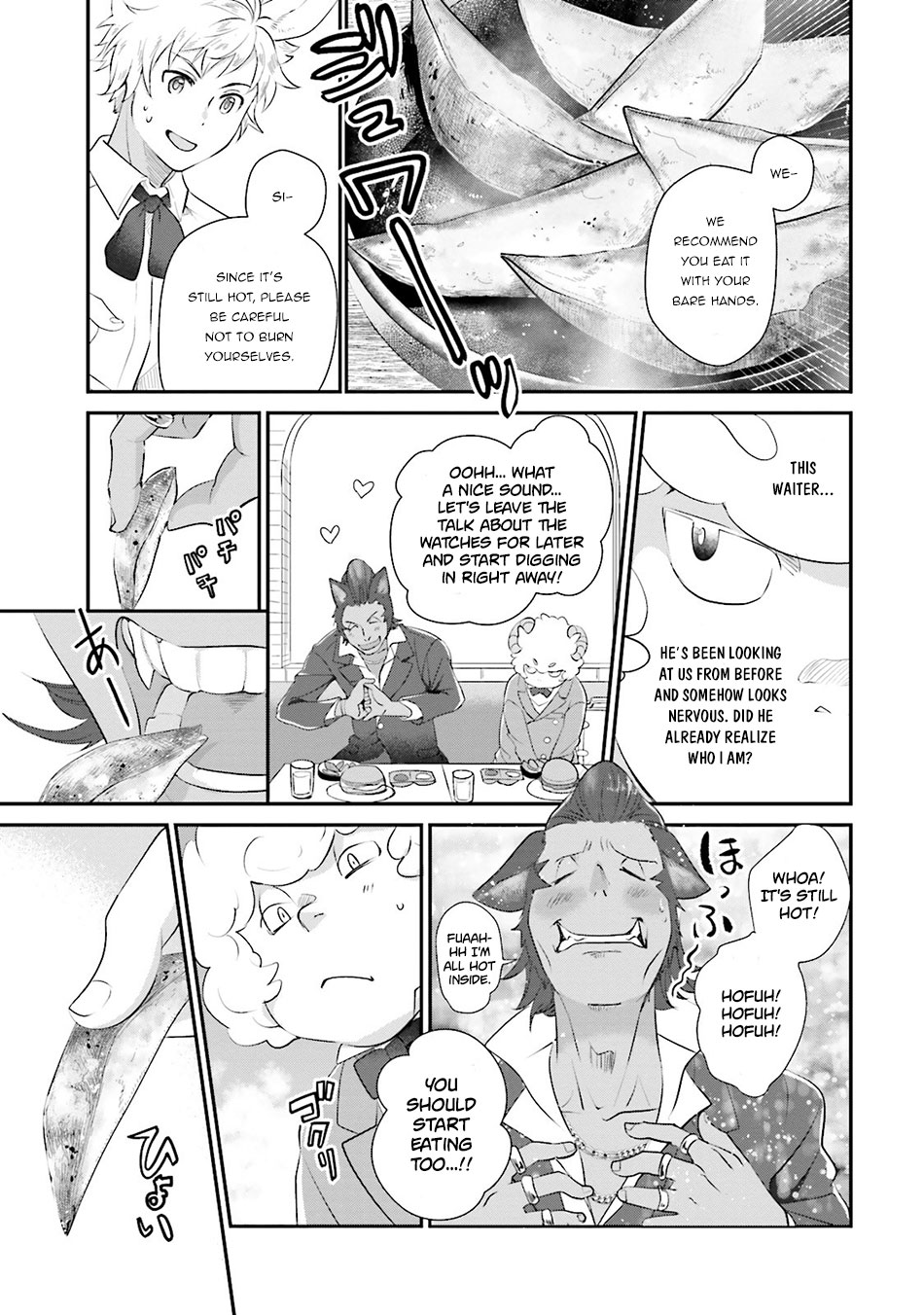 Isekai Ekisha no Kissaten Chapter 5 page 14 - Chapter 5: Hamburger Set fo the Gem Scammer
