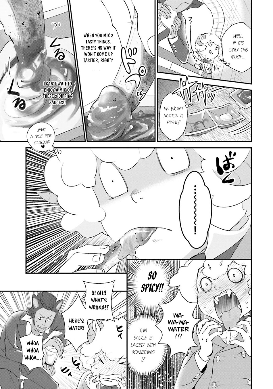 Isekai Ekisha no Kissaten Chapter 5 page 22 - Chapter 5: Hamburger Set fo the Gem Scammer
