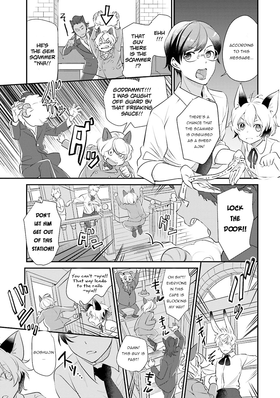 Isekai Ekisha no Kissaten Chapter 5 page 24 - Chapter 5: Hamburger Set fo the Gem Scammer