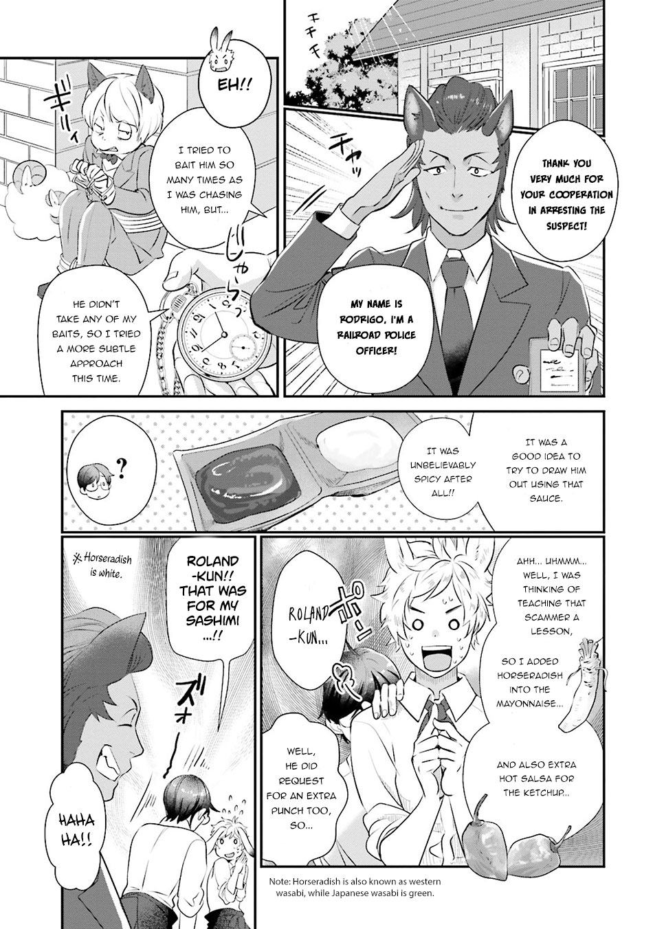 Isekai Ekisha no Kissaten Chapter 5 page 26 - Chapter 5: Hamburger Set fo the Gem Scammer