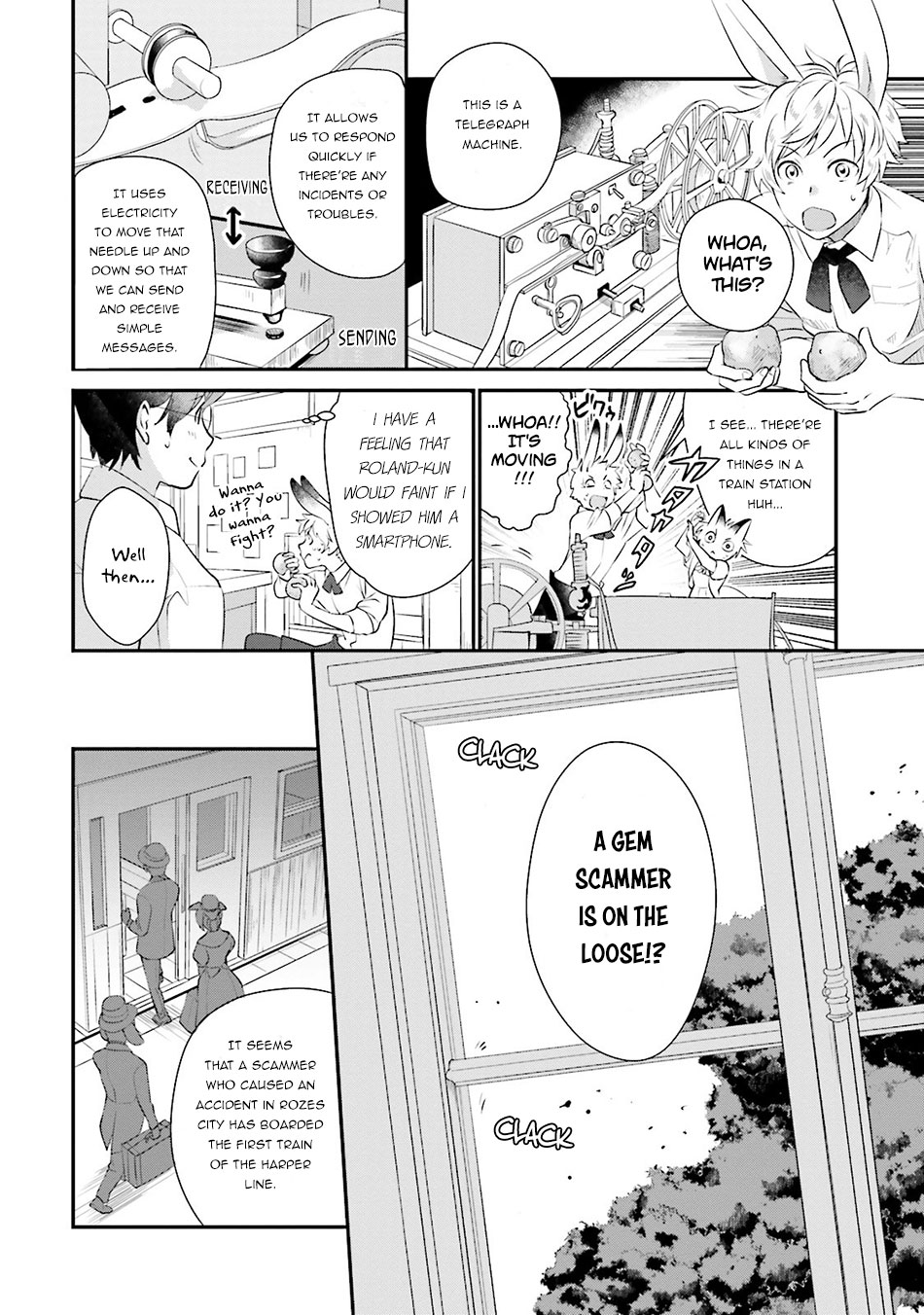 Isekai Ekisha no Kissaten Chapter 5 page 3 - Chapter 5: Hamburger Set fo the Gem Scammer