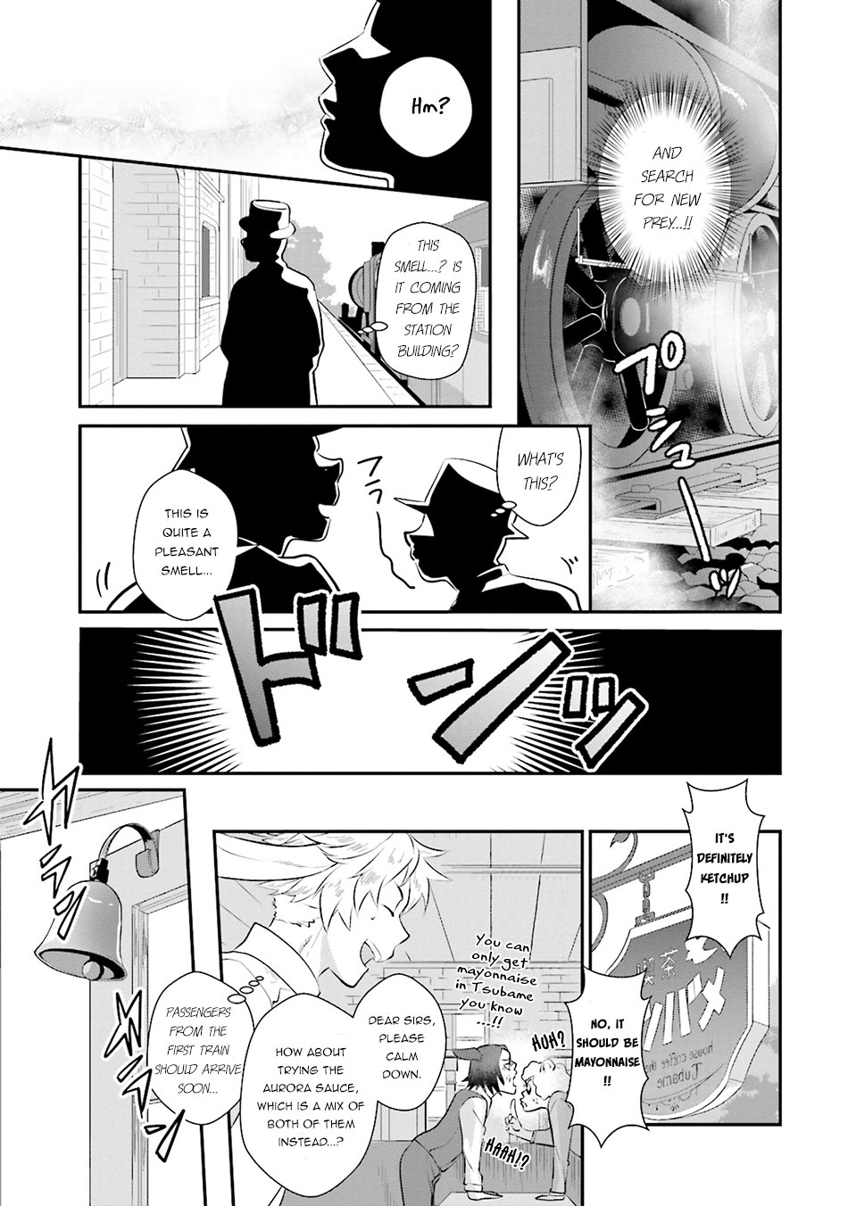 Isekai Ekisha no Kissaten Chapter 5 page 6 - Chapter 5: Hamburger Set fo the Gem Scammer