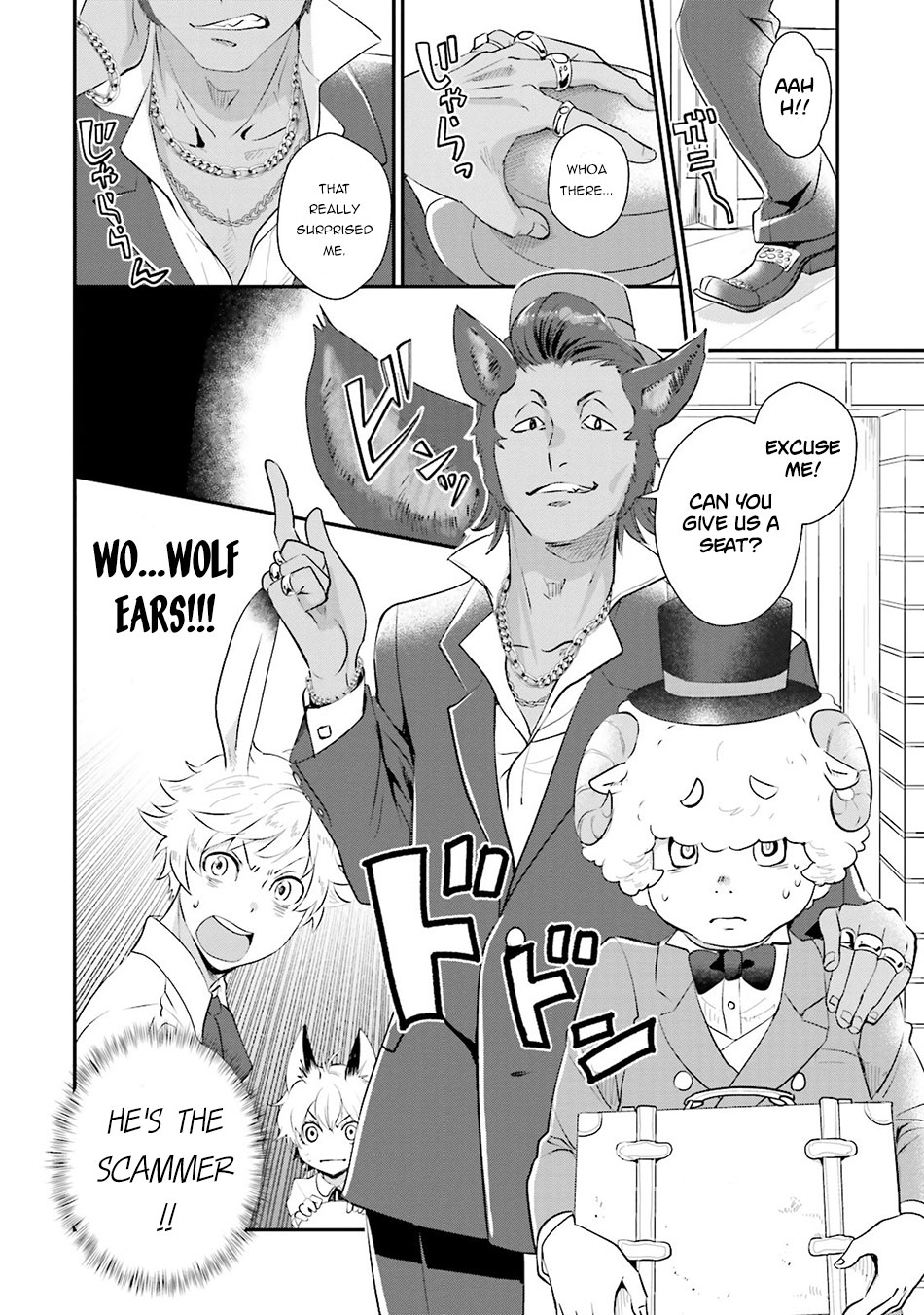 Isekai Ekisha no Kissaten Chapter 5 page 7 - Chapter 5: Hamburger Set fo the Gem Scammer