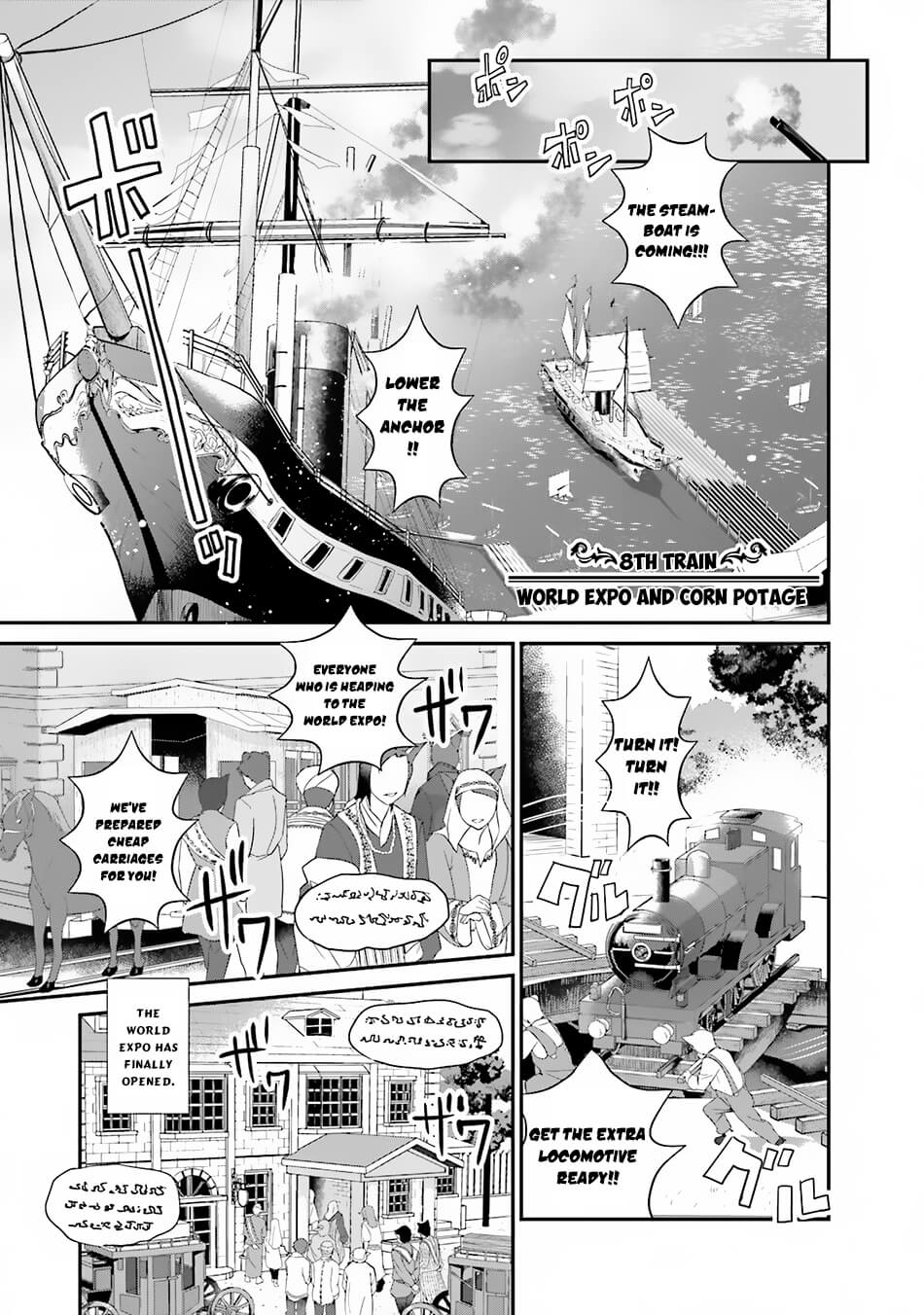 Isekai Ekisha no Kissaten Chapter 8 page 2 - Chapter 8: World Expo and Corn Potage