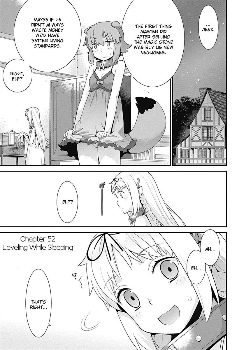 Isekai Elf no Dorei-chan Chapter 52 page 1 - Chapter 52: Leveling While Sleeping