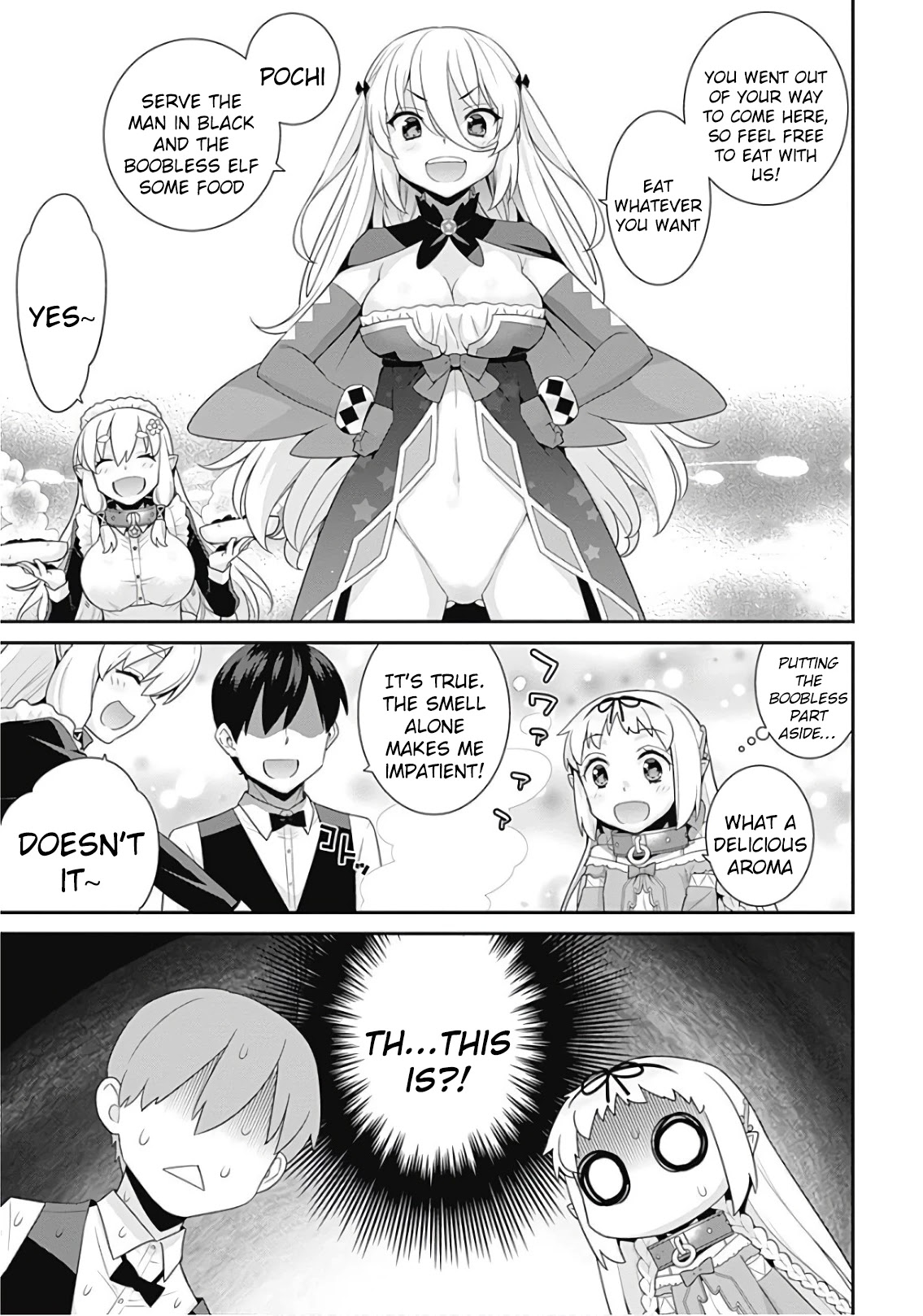 Isekai Elf no Dorei-chan Chapter 64 page 1 - Chapter 64: Party Stew