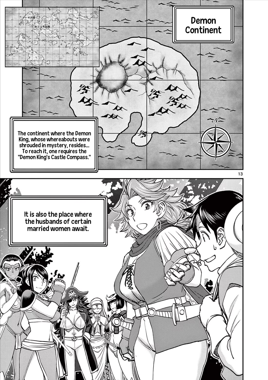 Isekai Furin ll ~Michibika Reshi Hitodzuma Tachi to Bukiyo Tensei Yuusha~ Chapter 53 page 13 - Chapter 53: Landfall, and Then...!!!