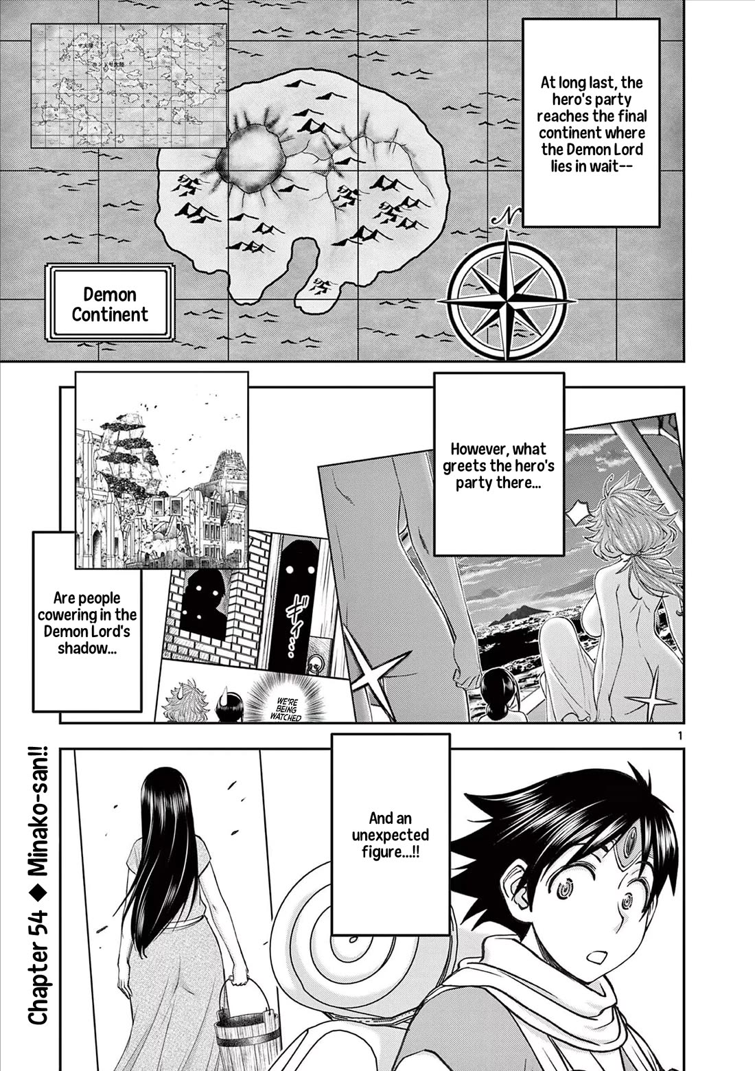 Isekai Furin ll ~Michibika Reshi Hitodzuma Tachi to Bukiyo Tensei Yuusha~ Chapter 54 page 1 - Chapter 54: Minako-san!!