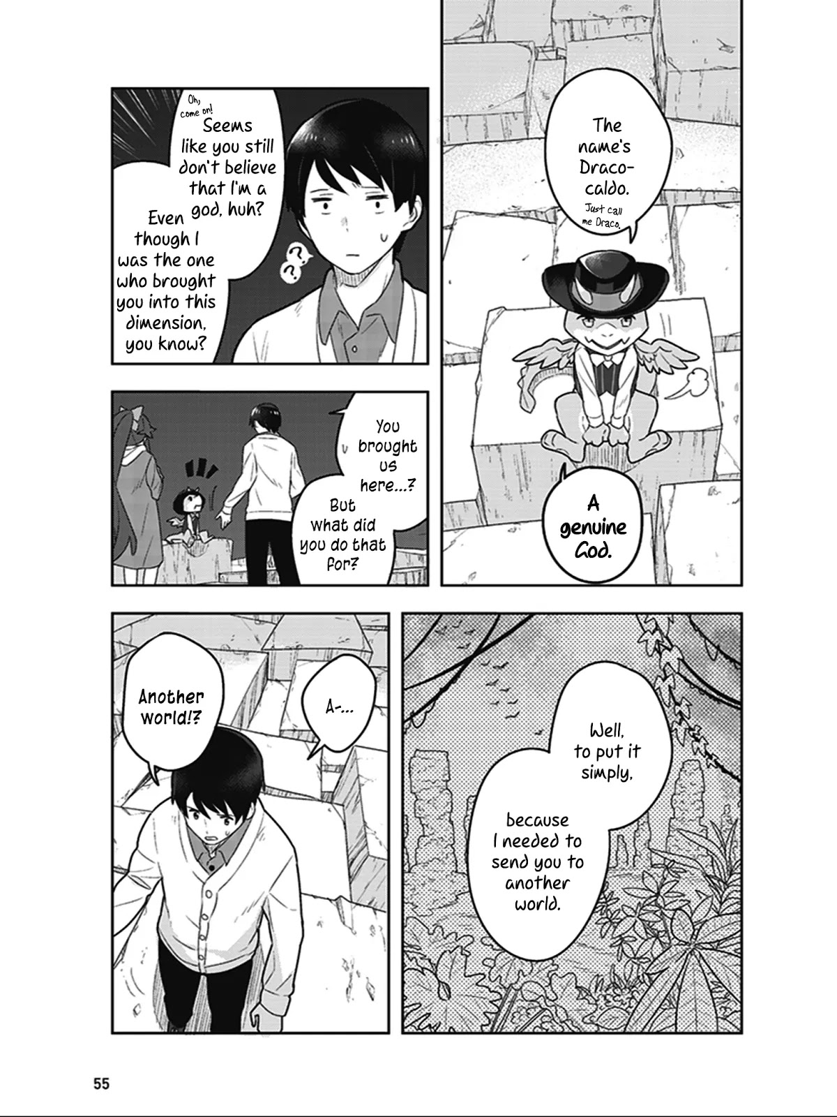 Isekai Healthy Kitchen Chapter 2 page 15 - Chapter 2: Draco the God and the Asayama Siblings