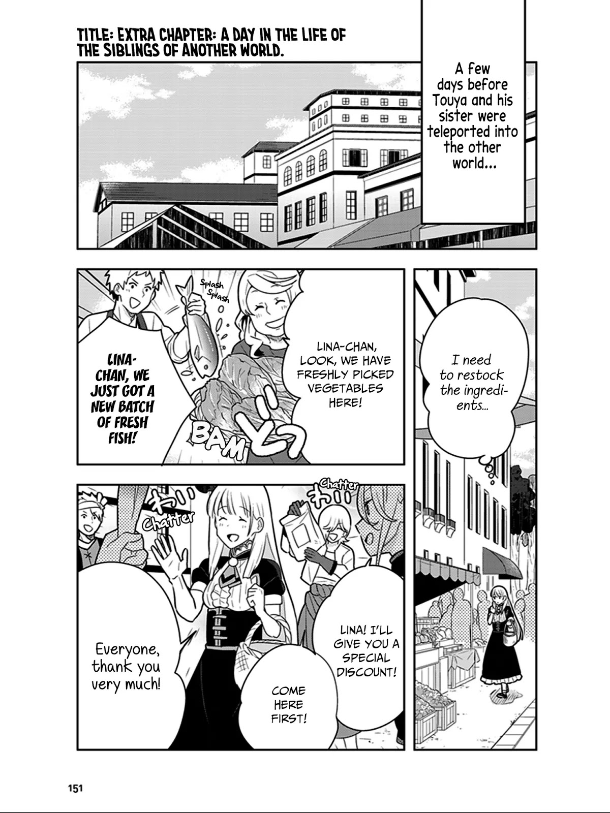 Isekai Healthy Kitchen Chapter 4.5 page 2 - Chapter 4.5: Extra Chapter: A Day in the Life of the Siblings of Another World