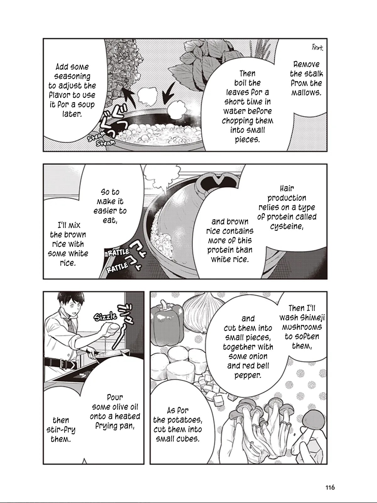 Isekai Healthy Kitchen Chapter 9 page 17 - Chapter 9: A Dish That Works on Your Forehead?!
