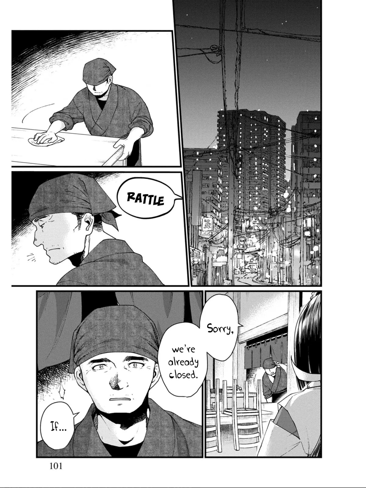 Isekai Izakaya "Gen" Chapter 11 page 5 - Chapter 11: Sohei and the Fox