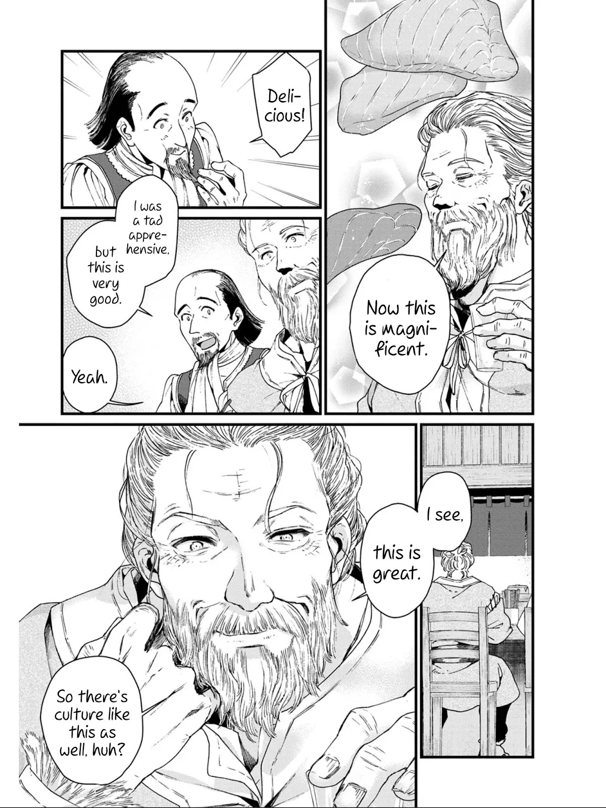 Isekai Izakaya "Gen" Chapter 20 page 13 - Chapter 20: Alcohol, Bar Snacks, Memories, Land, and...