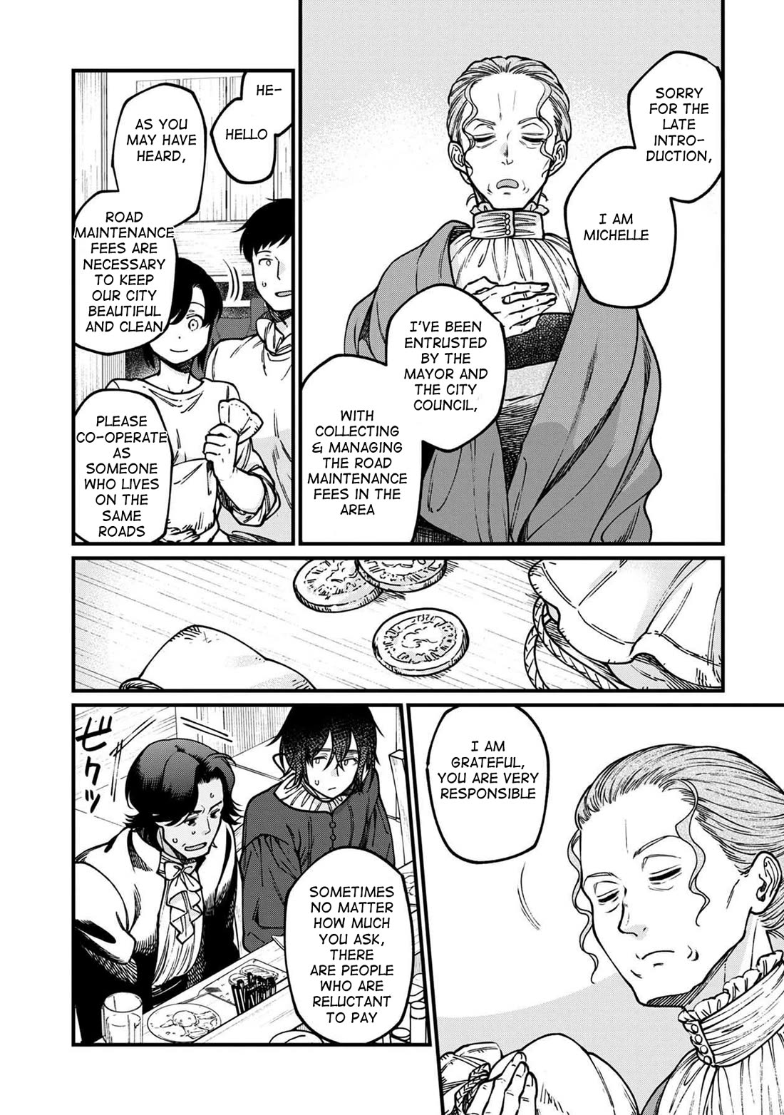 Isekai Izakaya "Gen" Chapter 52 page 7 - Chapter 52: Oven Baked Dish & Road Management Costs