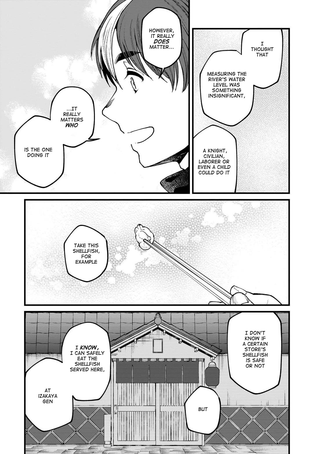 Isekai Izakaya "Gen" Chapter 76 page 12 - Chapter 76: Shellfish and Trust