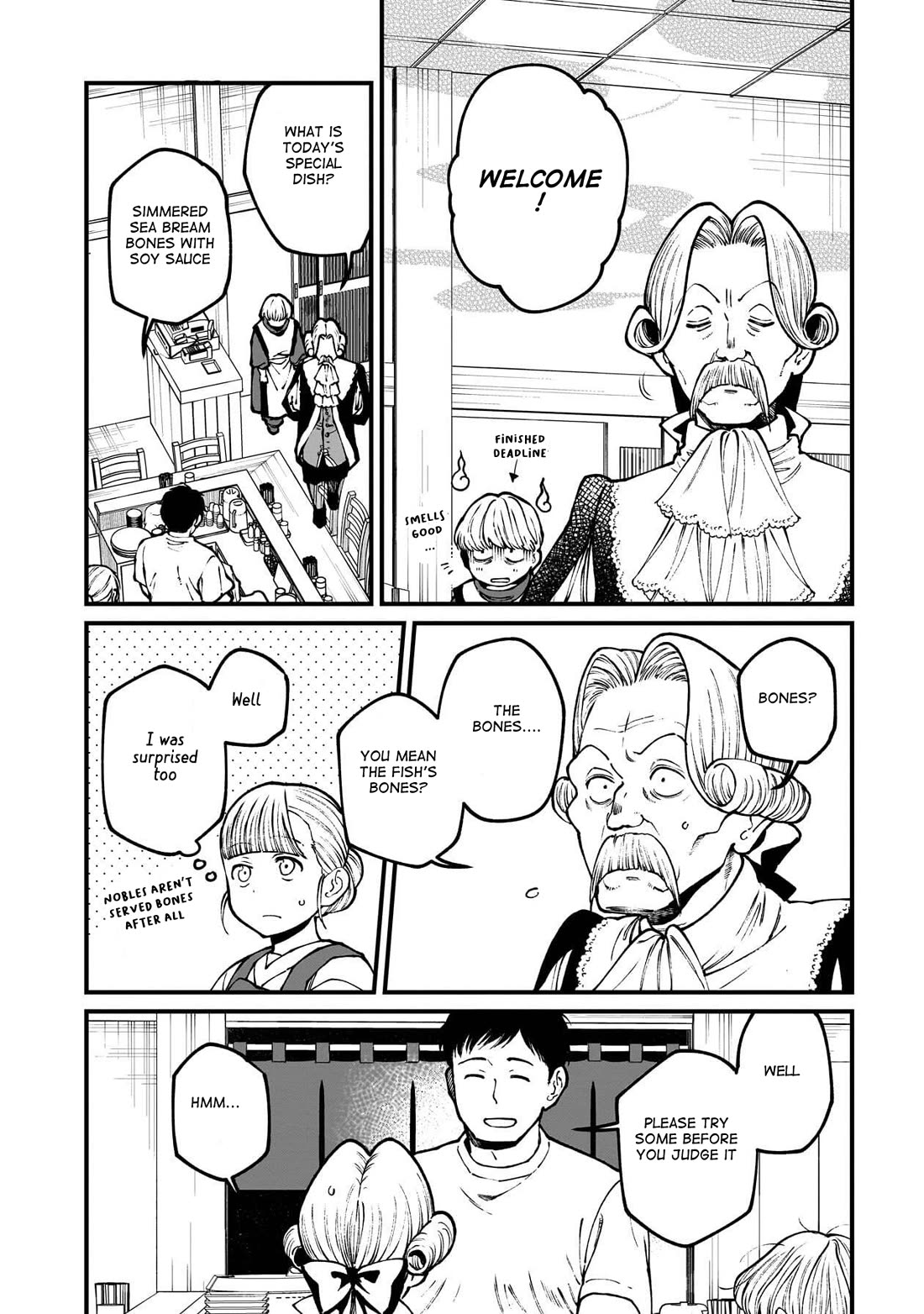 Isekai Izakaya "Gen" Chapter 77 page 9 - Chapter 77: Sea Bream & Burdock