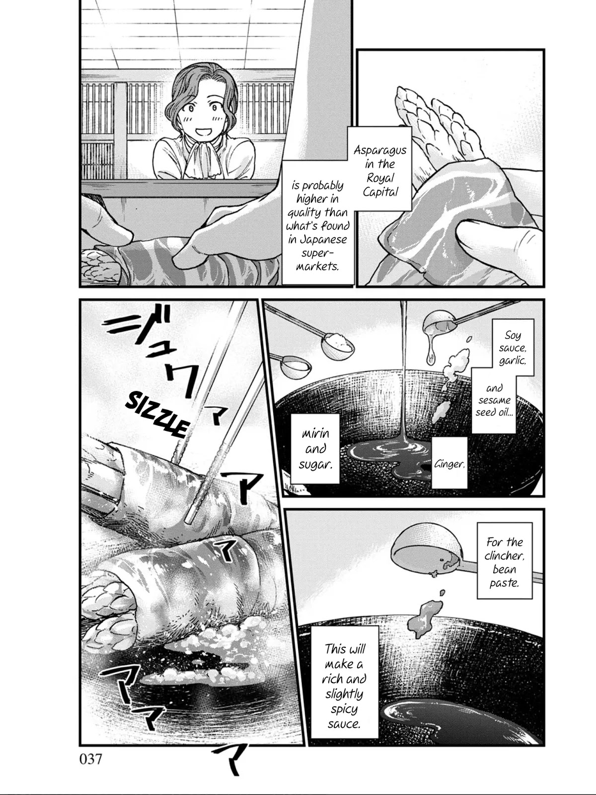 Isekai Izakaya "Gen" Chapter 8 page 11 - Chapter 8: Meat-Wrapped White Asparagus