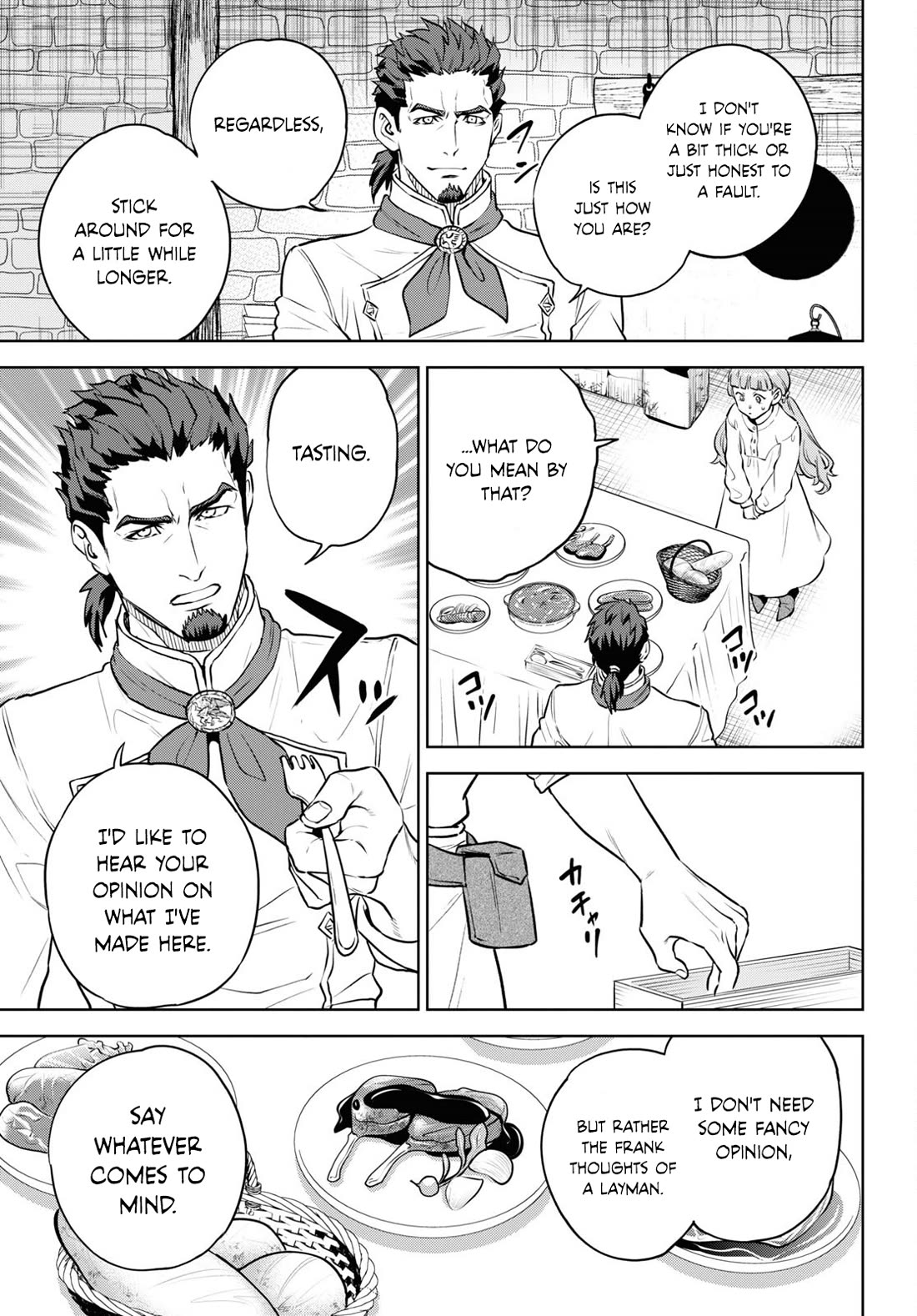 Isekai Izakaya "Nobu" Chapter 100 page 13 - Chapter 100: Broken-Winged Lion ①