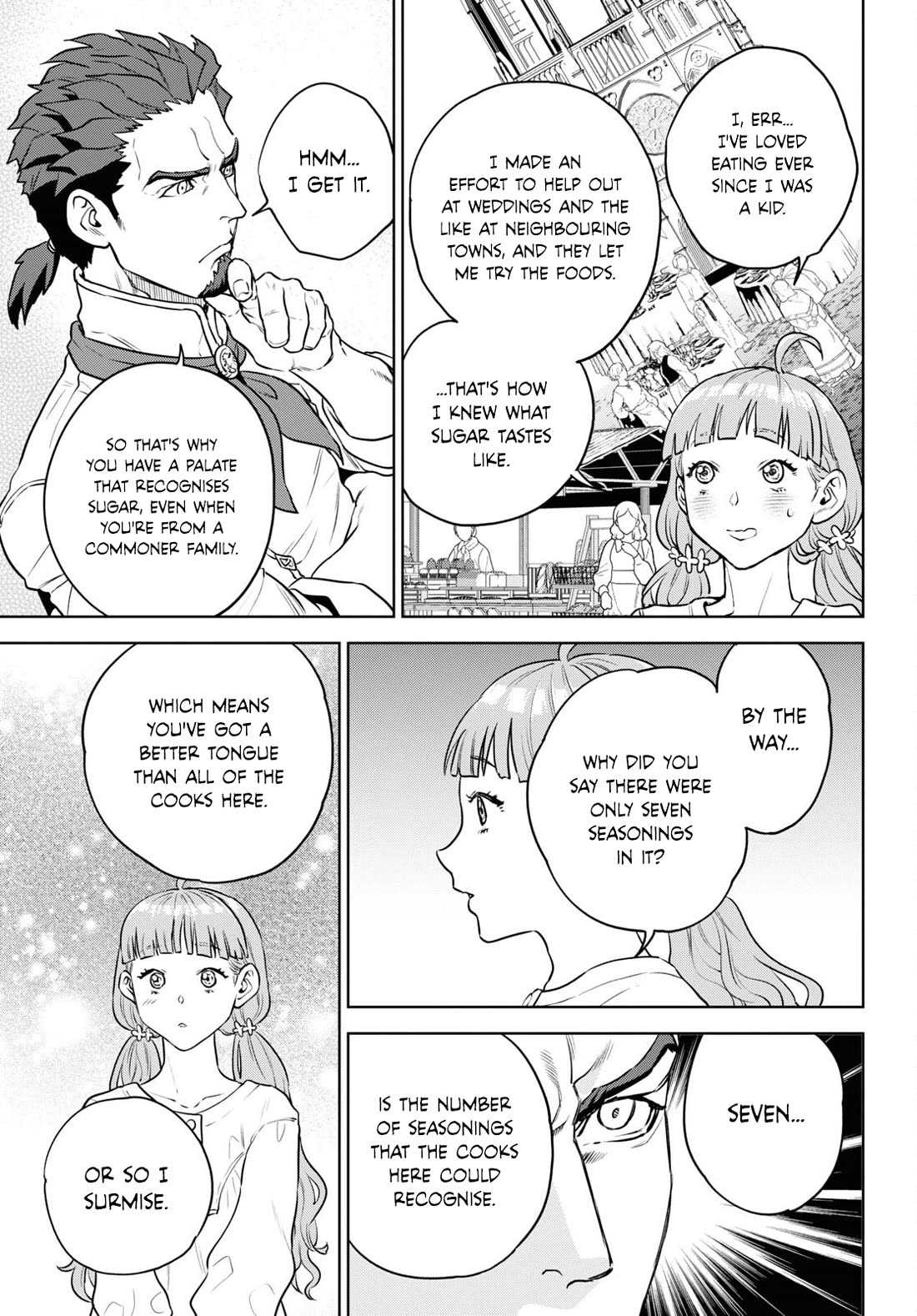 Isekai Izakaya "Nobu" Chapter 100 page 21 - Chapter 100: Broken-Winged Lion ①