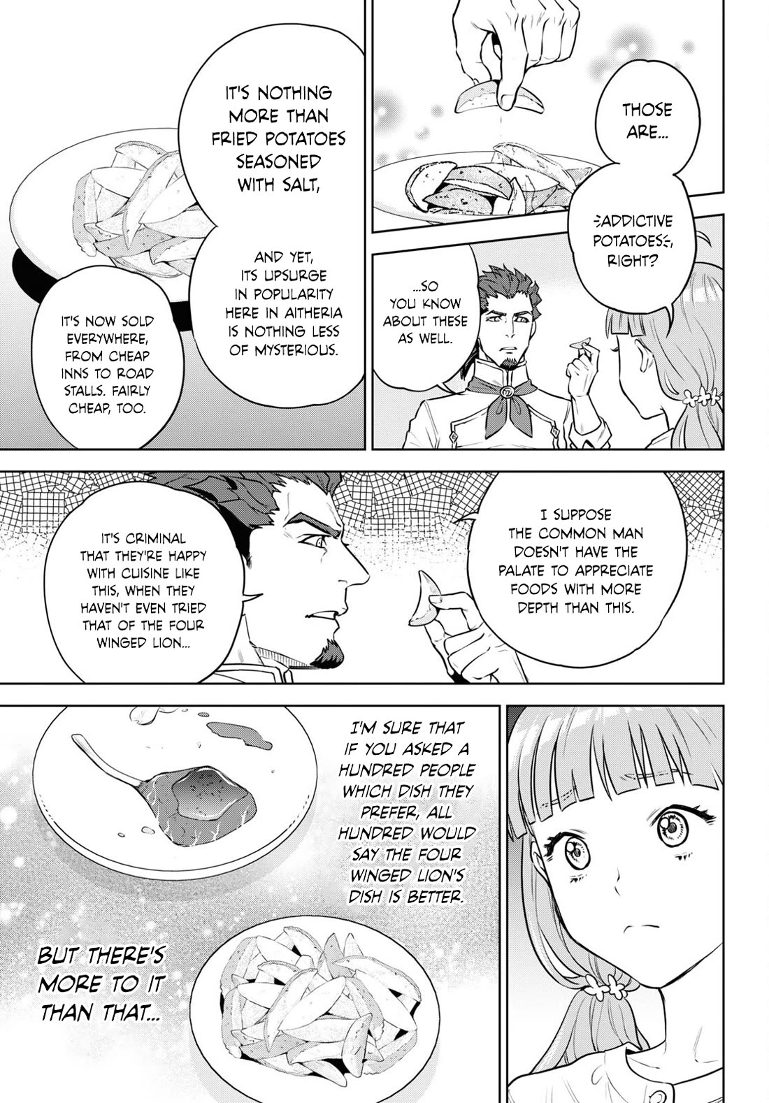 Isekai Izakaya "Nobu" Chapter 100 page 23 - Chapter 100: Broken-Winged Lion ①
