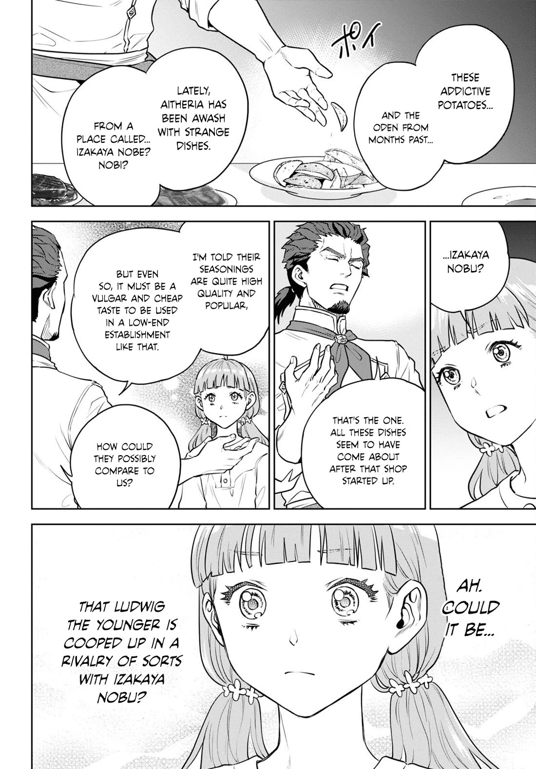 Isekai Izakaya "Nobu" Chapter 100 page 24 - Chapter 100: Broken-Winged Lion ①