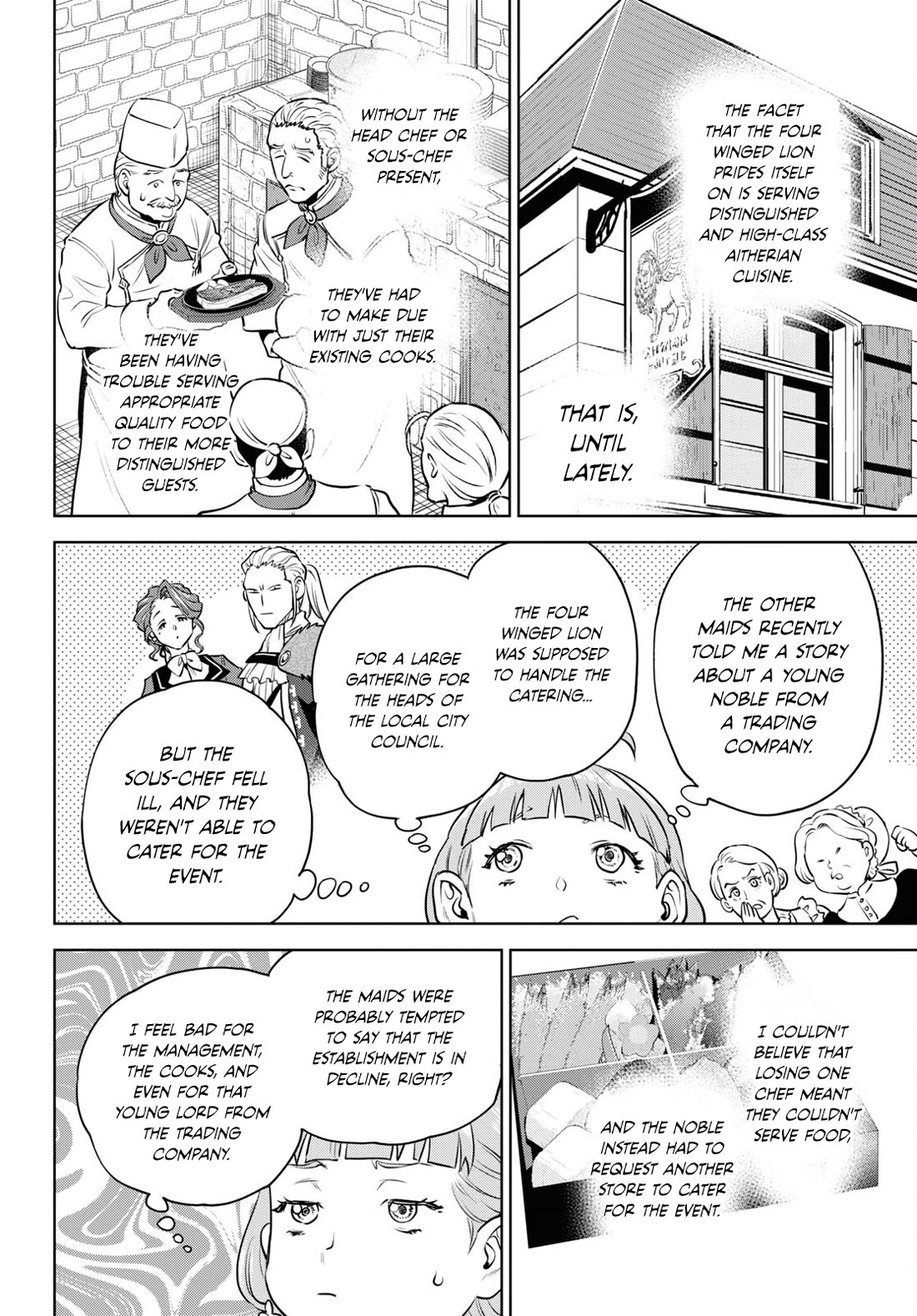 Isekai Izakaya "Nobu" Chapter 100 page 8 - Chapter 100: Broken-Winged Lion ①