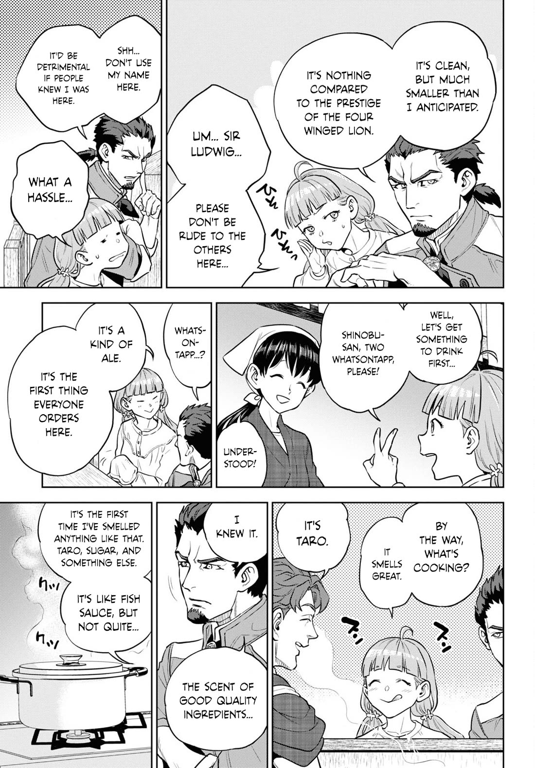 Isekai Izakaya "Nobu" Chapter 101 page 9 - Chapter 101: Broken-Winged Lion ②