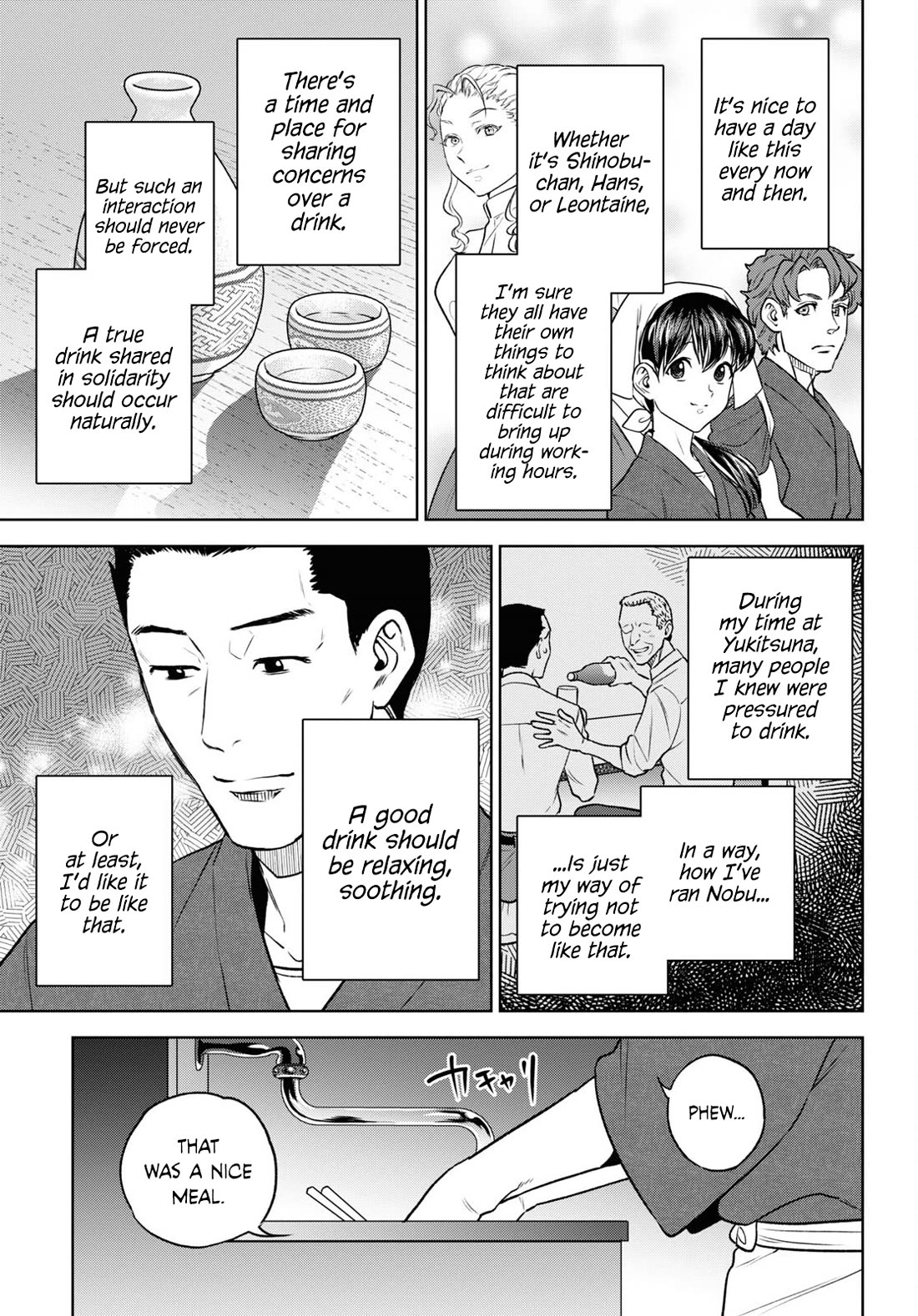 Isekai Izakaya "Nobu" Chapter 105 page 13 - Chapter 105: A Quiet Drink Alone