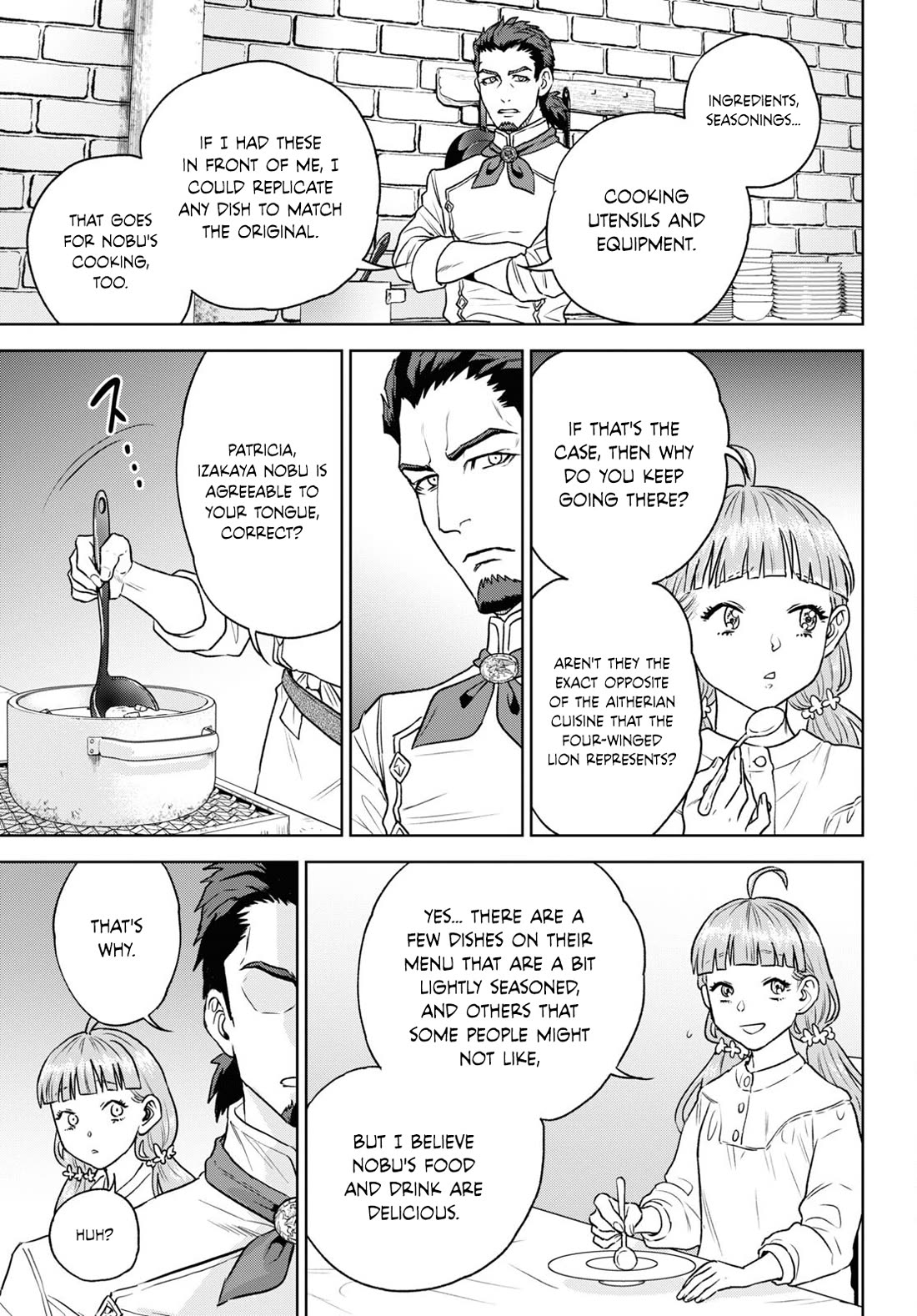 Isekai Izakaya "Nobu" Chapter 110 page 13 - Chapter 110: Something to Believe in ①