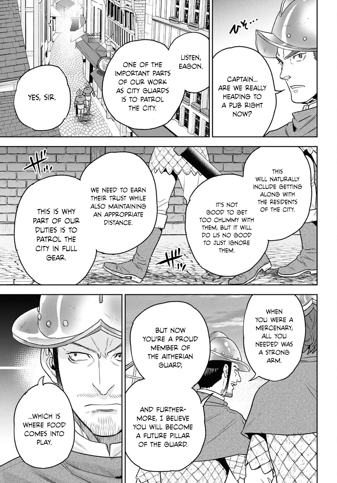 Isekai Izakaya "Nobu" Chapter 112 page 7 - Chapter 112: Fried Rice for a New Guard