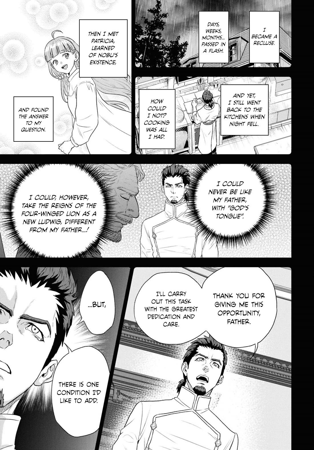 Isekai Izakaya "Nobu" Chapter 113 page 6 - Chapter 113: The Night Before the Banquet ①