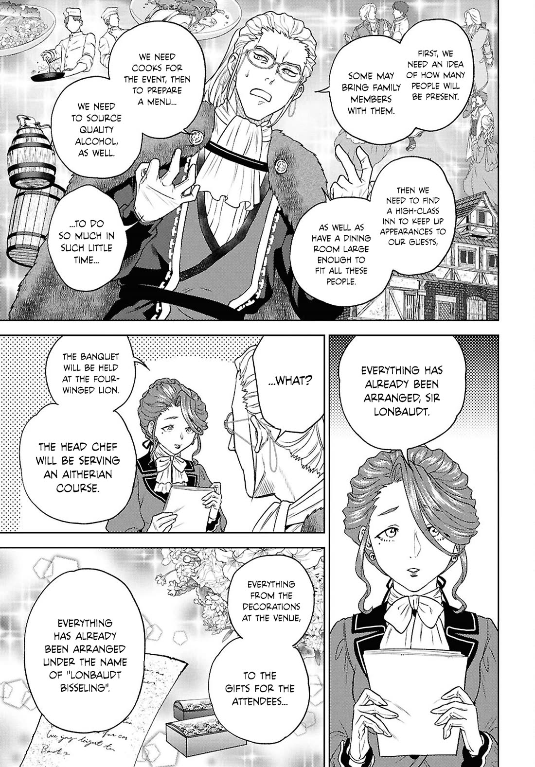 Isekai Izakaya "Nobu" Chapter 115 page 3 - Chapter 115: Banquet